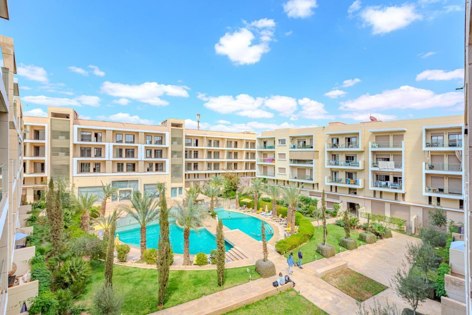 Royal Deluxe Diamond - Marrakech, Luxe Pool View Appartement Marrakesh Buitenkant foto